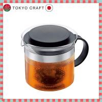 ราคา BODUM BISTRO NOUVEAU 1000ml Tea Pot and Maker Black Glass with Plastic Filter Dishwasher Safe (44272981631)