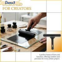 ราคา DEMO3 ลูกกลิ้งยาง Brayer ยาง 7 9 นิ้ว Printmaking Brayer ภาพวาดสีน้ํามันสีดําแบบพกพา Anti Skid ลูกกลิ้งยาง Printmaking (44330258749)
