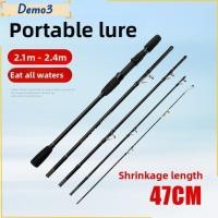 ราคา เดโม3 คันเบ็ดตกปลาหล่อคันเบ็ดตกปลาปั่นคาร์บอน 4 ส่วนคุณภาพสูงแบบพกพาปั่น 2 1 ม 2 4 ม เสาตกปลาคาร์บอนไฟเบอร์ฤดูหนาว (57208754625)
