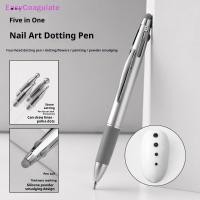 ราคา Eas 4in1 เล็บ Dotting ปากกาเล็บ Dotting เครื่องมือในปากกาลูกลื่นออกแบบเล็บ Tip Dot สีชุดแต่งเล็บ Ate (50557950139)
