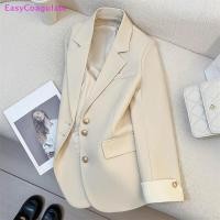 ราคา สูทสำเร็จรูปผู้หญิง ดีไซน์คลาสสิก พิมพ์ลายเดียวอก เปิดหน้าตัด เหมาะสำหรับงานออฟฟิศและการแต่งกายในวันหยุด (47857071704)