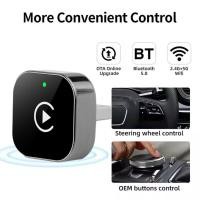 ราคา 2 In 1 Wireless Carplay Adapter Android Auto Wireless Carplay Adapter Auto Car Play Wireless Dongle สําหรับ Wired Carplay Android Auto Car (45508126150)
