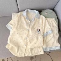 ราคา ชุดนอนผ้าฝ้ายสำหรับผู้หญิง ลายจุดน่ารัก สไตล์ใหม่สำหรับฤดูร้อน (54359340960)