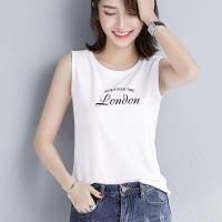 ราคา เสื้อสายเดี่ยวผ้าฝ้ายแท้สำหรับผู้หญิง ทรงหลวม ลายสวยงามสำหรับหน้าร้อน สไตล์ใหม่ (46059494113)