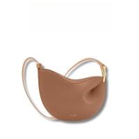 ราคา กระเป๋า Camel Leather Moon สไตล์มินิมอล พร้อมฮาร์ดแวร์สีทอง (48659506857)