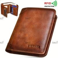 ราคา กระเป๋าสตางค์ผู้ชาย หนัง PU บาง กัน RFID ใช้งานได้หลากหลาย (43280219537)