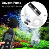 ราคา TECF ปั๊มออกซิเจน 5W ตู้ปลา Aerator Aerator พร้อม 48H Runtime แบบพกพาเงียบ USB ชาร์จเสียงรบกวนต่ําถังปลา Aerator สําหรับตกปลากลางแจ้ง ตู้ปลา (45408494155)