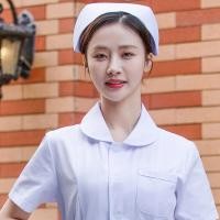 ราคา หมวกพยาบาล หนาหมวกหมอหญิงประกบหมวกสีชมพูสีฟ้าสีขาวสถาบันพยาบาลหมวกบางพยาบาลยาวหมวก 0425 (40930380193)