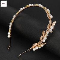 ราคา ที่คาดผมใบไม้บารอกแบบทอง เครื่องประดับผมหรูหราสำหรับผู้หญิง (43780209260)