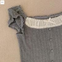 ราคา เสื้อครอปคอเหลี่ยมแขนสั้น ลายลูกไม้หรูหรา สวมใส่งานลำลองสำหรับผู้หญิง (50857961616)