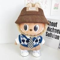 ราคา 38 ซม Labubu ตุ๊กตาเสื้อผ้าสีฟ้าสีเทาเพชรตรวจสอบเสื้อกันหนาวชุด Labubu ตุ๊กตาเปลี่ยนเสื้อผ้าเด็กน่ารักน่ารัก (27794183456)