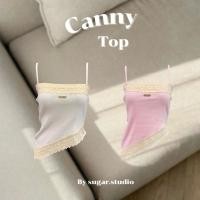 ราคา เสื้อสายเดี่ยวลูกไม้ canny top (54554652905)