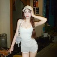 ราคา Lily Top เสื้อครอปคล้องคอตัวยาว (27705300567)