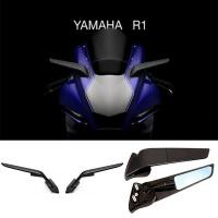 ราคา เหมาะสําหรับ YAMAHA R1 กระจกมองหลังปีกลมคงที่ YAMAHA R6 กระจกมองหลังดัดแปลงกระจกมองหลังปีก (40080383091)
