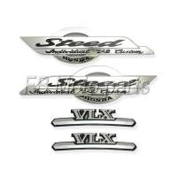 ราคา ส่ง สติกเกอร์ฉลากติดถังน้ํามันเชื้อเพลิง สามมิติ สําหรับ HONDA Steed Iron Horse 400 600 VLX400 600 (14591609570)