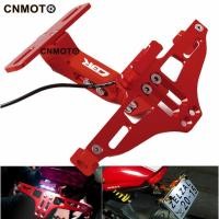ราคา XC XC Honda CBR 125R 250R RR 2011 2018 ขายึดป้ายทะเบียน CNC แบบปรับได้พร้อมกรอบป้ายทะเบียน LED หมายเลขที่วางป้ายทะเบียนรถจักรยานยนต์ Aecesessories (54309165567)