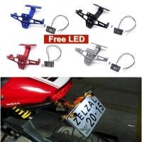 ราคา XC XC YAMAHA BWS R3 R25 MT 09 HONDA Monkey M3 MSX125 Unniversal ขายึดป้ายทะเบียนด้านหลังดัดแปลงรถจักรยานยนต์พร้อมสกู๊ตเตอร์ LED ป้ายทะเบียนสากล (53959152565)