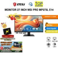 ราคา ผ่อน 0 3 เดือน MONITOR 27 INCH MSI PRO MP273L E14 IPS FHD 144Hz ประกัน 3 Years (45657113963)