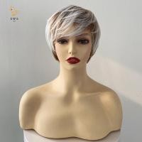 ราคา วิกผมสั้นหน้าม้าและไฮไลท์ใยสังเคราะห์สไตล์อินเทรนด์ (57608538183)