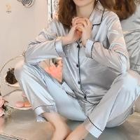 ราคา ชุดนอนและลำลองทูพีซ สตรี ผ้าไหมซาติน สำหรับใส่ภายในบ้าน (54708175403)