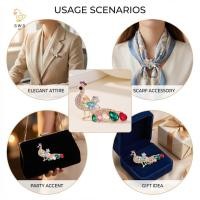 ราคา เข็มกลัดนกยูงชุบทอง พร้อมคริสตัลสังกะสี สำหรับงานพิเศษของผู้หญิง (53108272066)