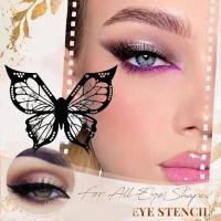 ราคา ผีเสื้อลายฉลุสําหรับ Eye liner Reusable ยืดหยุ่น Eye liner แสตมป์เครื่องมือสําหรับแต่งหน้าสามเณร Eye แต่งหน้า (51308700224)