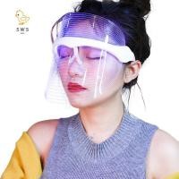 ราคา LED Phototherapy Mask Machine อุปกรณ์ความงามฟื้นฟู 7 สีสําหรับบ้าน (51157980213)