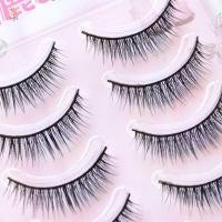 ราคา ขนตาปลอมสไตล์ไทยธรรมชาติหนา Hard Band ขนตาปลอมสําหรับ Asian Eye Shape C Curl 9 13 มม ความยาวผสม (51007965538)
