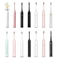 ราคา แปรงสีฟันไฟฟ้าแบบชาร์จไฟได้ ขนนุ่ม 6 สปีดสําหรับผู้ใหญ่และเด็ก (48357570487)