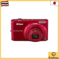 ราคา จากญี่ปุ่น สินค้ามือสอง Nikon digital camera COOLPIX S6500 Optical 12x zoom Wi Fi compatible Glossy Red S6500RD (54603263181)