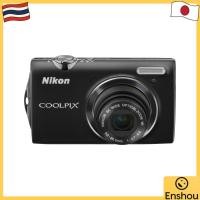 ราคา จากญี่ปุ่น สินค้ามือสอง Nikon digital camera COOLPIX S5100 Smart Black S5100BK 12 2 megapixels 5x optical zoom 28mm wide angle 2 7 inch LCD (51253265003)