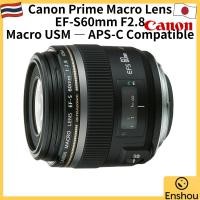 ราคา USED From Japan Canon Prime Macro Lens EF S60mm F2 8 Macro USM APS C Compatible (42328209555)