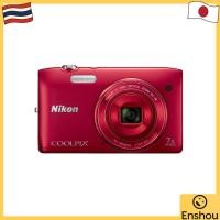 ราคา จากญี่ปุ่น สินค้ามือสอง Nikon digital camera COOLPIX S3500 Optical 7x zoom Effective resolution 20 05 megapixels Raspberry Red S3500RD (50053268213)