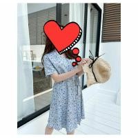 ราคา เดรสสีฟ้า ลายน่ารัก เป็นเดรสผูกข้าง ช่วงเอว ส่งต่อ (24019487886)