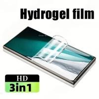 ราคา SAMSUNG 3in1 ป้องกันหน้าจอสําหรับSamsung Galaxy S21 S20 Ultra PLUS FE HD Clear Hydrogelฟิล์มและคาร์บอนไฟเบอร์กลับฟิล์มสําหรับSamsung Galaxy S10E S10 S9 S8 PLUSป้องกันฟิล์ม (53259367523)