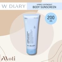 ราคา NEW W DIARY HYBRID LIGHTWEIGHT BODY SUNSCREEN SPF50 PA 200 ml กันแดดสำหรับผิวกาย wdiary (29600364843)