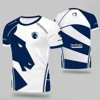 ราคา เสื้อยืดผู้ชายแบบพิมพ์ 3D เฉพาะเจาะจงสำหรับเกมเมอร์ CS GO และ Dota กับลายพิมพ์Liquid Team (57905247279)
