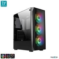 ราคา เคสคอมพิวเตอร์ Tsunami Coolman 190 4 ARGB Tempered Glass ATX Gaming Case รับประกันสินค้า 1 ปี (9915797567)