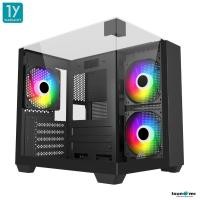 ราคา เคสคอมพิวเตอร์ Tsunami Adventure X View Pro Panorama Tempered Glass M ATX Gaming Case RGB Cooling Fan x3 ประกัน 1 ปี (28736064677)