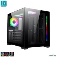 ราคา เคสคอมพิวเตอร์ Tsunami Vision IV Panorama ARGB Tempered Glass ATX Case 1264 12cm ARGB Cooling Fan x4 รับประกัน 1 ปี (13897452823)
