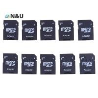 ราคา N U 10 ชิ้นเครื่องอ่านการ์ด Micro Mini TF ตัวแปลงอะแดปเตอร์การ์ดหน่วยความจํา Micro SD เป็น SD (52707880598)