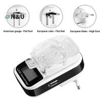 ราคา N U Universal Battery Charger Travel USB Wall Charging พร้อมจอแสดงผล LCD สําหรับกล้องโทรศัพท์มือถือ (55409364189)