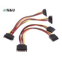 ราคา N U 1PC 20 ซม Sata สายไฟสําหรับ HDD SSD ฮาร์ดดิสก์ SATA Power Y Splitter สาย 15 พินชายคู่ 15 พินหญิงสายไฟ (56909026389)