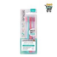 ราคา แปรงสีฟัน Skynlab เซท 3ด้าม Cotton Candy ดีพคลีนมีเดียมซอฟท์ (42171867098)