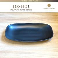 ราคา จานญี่ปุ่น Joshou Long plate จานเมลามีนแท้100 จานสีดำ เนื้อMelamineอย่างดี อุปกรณ์บนโต๊ะอาหาร (21083156296)