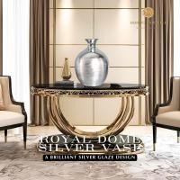 ราคา Royal Dome Silver Vase แจกันทรงโดมเซรามิกสีเงินเงา ผิวสัมผัสซาติน หรูหราสไตล์คลาสสิก (28486966056)