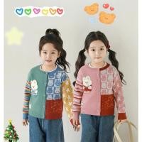 ราคา AY166 เสื้อไหมพรมเด็ก ลายกระต่ายจิ๋ว สีหวานสุดคิ้วท์ เสื้อกันหนาวเด็ก ลายกระต่ายกินขนม งานถักนุ่มฟู (57552859235)