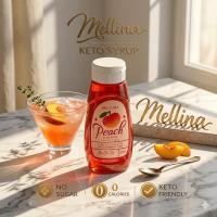 ราคา MELLINA Syrup รสพีช หอมสดชื่น ไซรัปหญ็าหวาน ไม่มีน้ำตาล พลังงาน 0 แคลลอรี (50407303740)