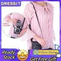 ราคา Dressit th Dressit th เคสกระเป๋ากล้องป้องกัน PU แบบวินเทจกระเป๋าคลุมกระเป๋าพร้อมสายรัดสำหรับ Fujifilm Instax Mini 90 ฟิล์มอินสแตนท์ (48904373970)