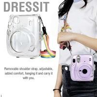 ราคา Dressit th เคสกล้องสีใสพร้อมสายสะพายสำหรับ Fujifilm Instax Mini 11 Camera (7648798148)